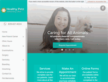 Tablet Screenshot of myhealthypetz.com